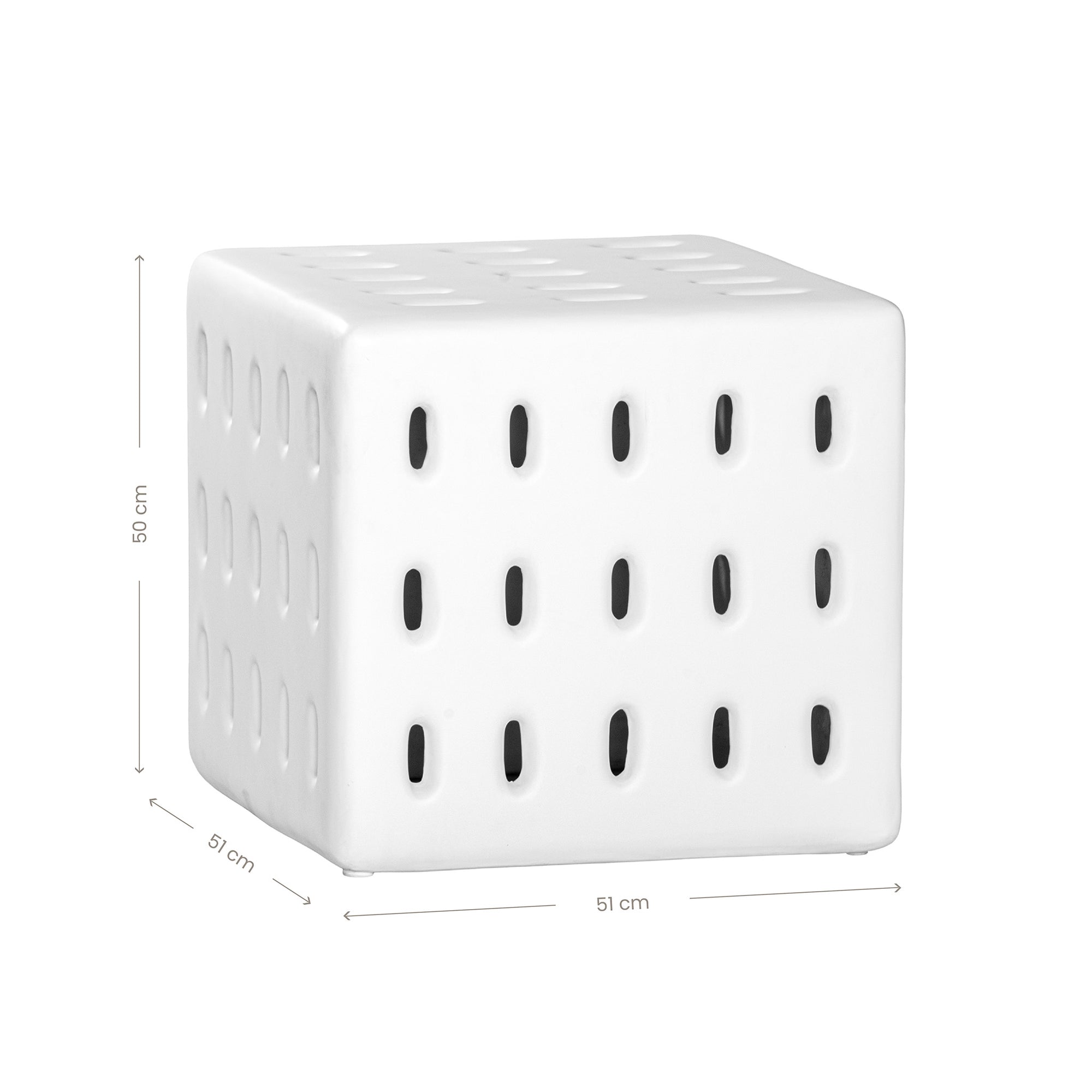 Niche Concrete Side Table White