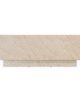 Nulusi coffee table in dune hydro dipped finish with rectangular form and solid block base