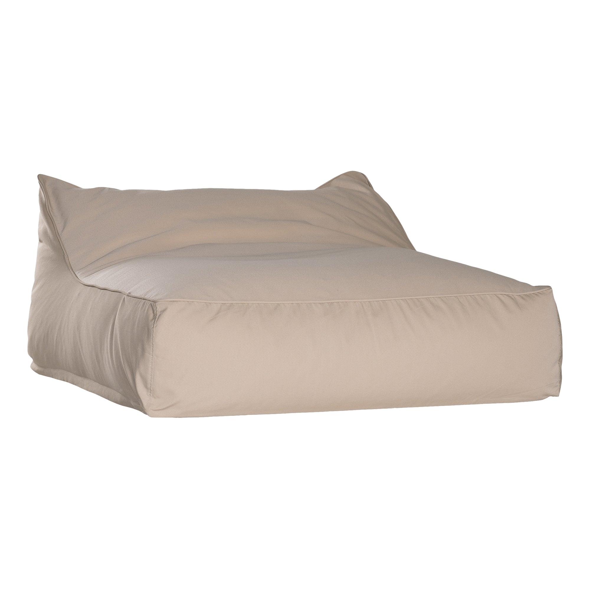 Sand lounge bean bag for outdoor relaxation, featuring durable fabric and ergonomic shape. Ideal for poolside lounging, garden seating, or creating a casual chill-out area.