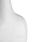 Large white Meraki Fibre Cement Vase by KULALA Living with a smooth, sculptural design on a plain background.