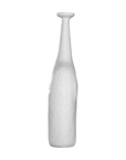 Large Meraki Whitewashed Fibre Cement Vase by KULALA Living, showcasing a sleek, sculptural design in pure white.