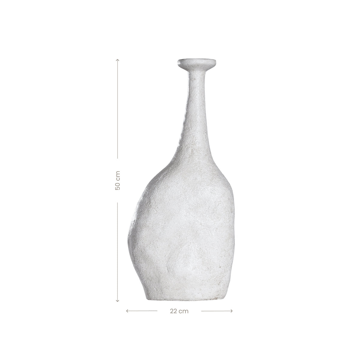 Meraki Whitewashed Fibre Cement Vase