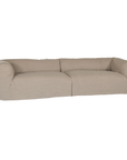 Sunset modular sofa in natural linen with a relaxed low profile modular design.