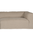 Sunset modular sofa in natural linen with a relaxed low profile modular design.