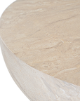 Tabati coffee table in dune finish with smooth rounded bowl shape and sculptural low profile design.