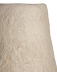 Handcrafted tall rustic paper mache pot with a textured natural finish, perfect for adding organic charm to any space
