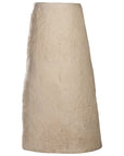 Handcrafted tall rustic paper mache pot with a textured natural finish, perfect for adding organic charm to any space