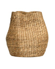 Talura basket set in natural handwoven seagrass with organic rounded shape and softly structured open tops.