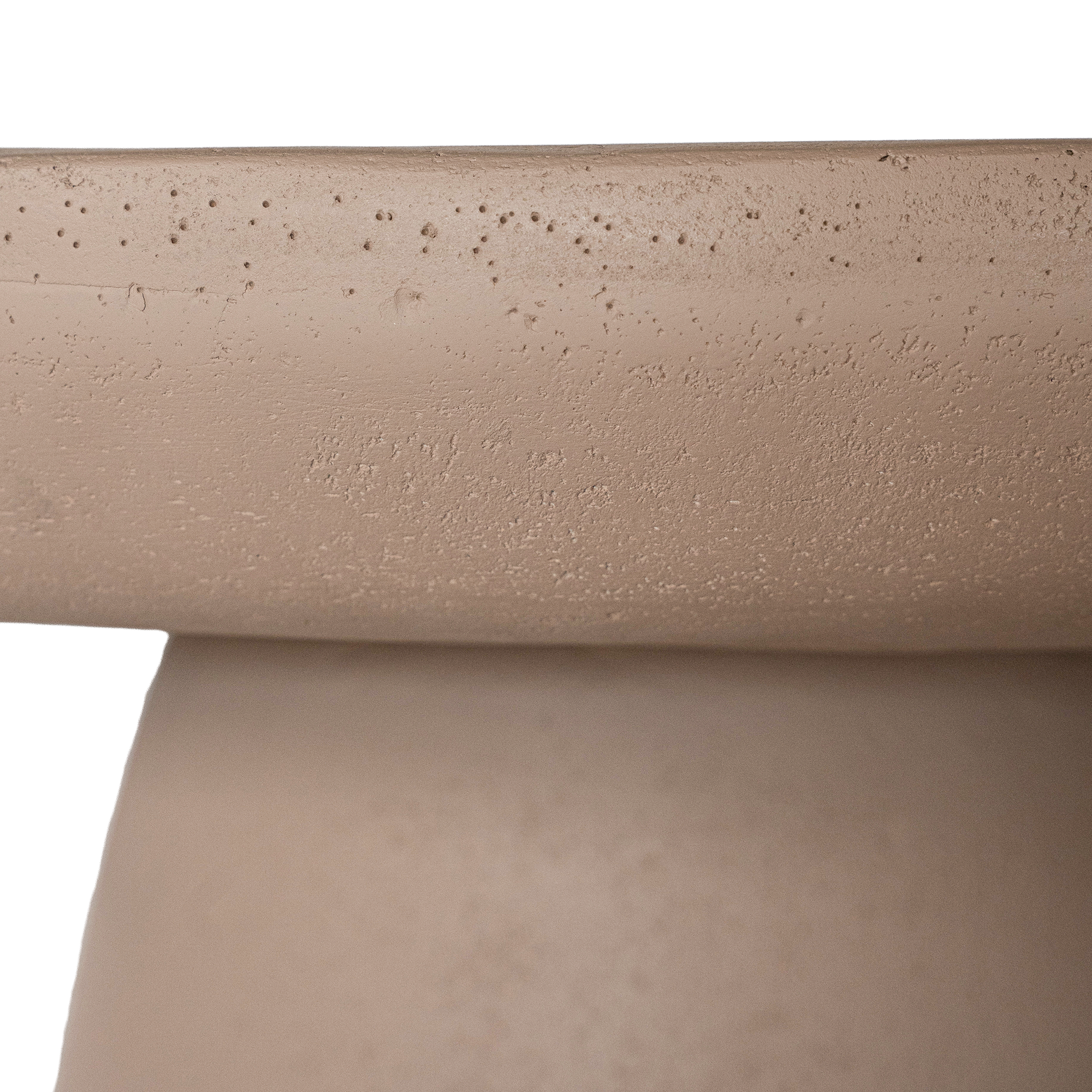Tarran coffee table in nomad dune with rounded sculptural form