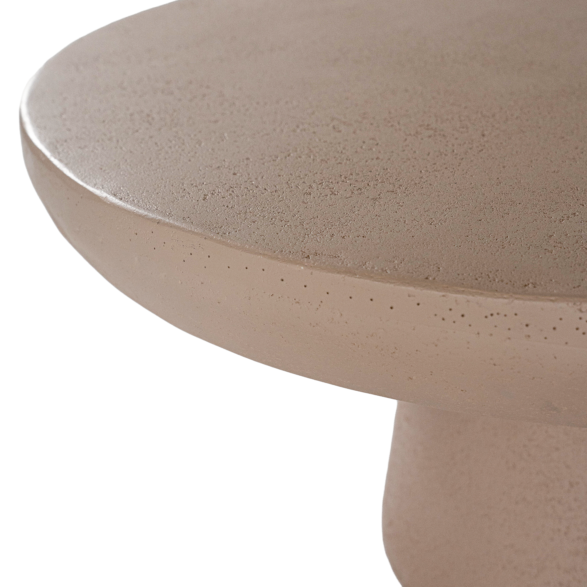 Tarran coffee table in nomad dune with rounded sculptural form