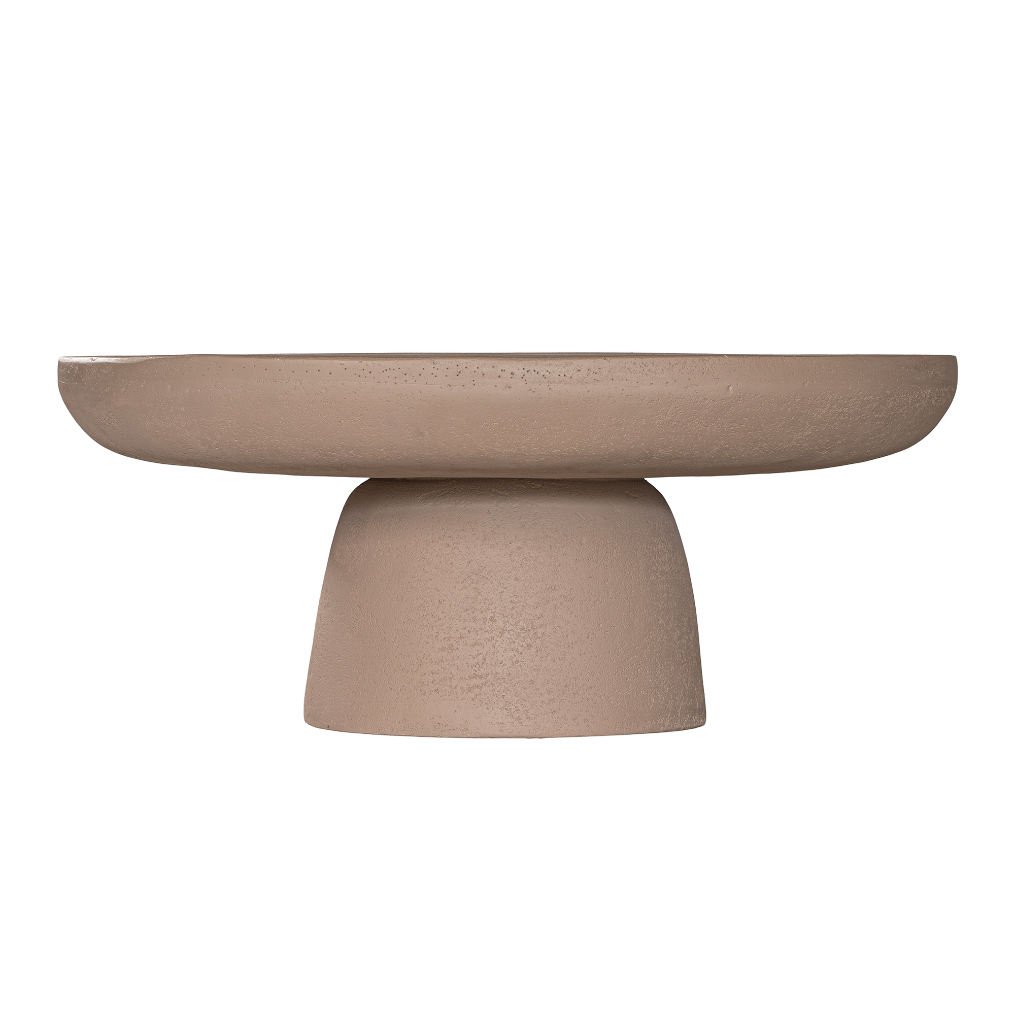 Tarran coffee table in nomad dune with rounded sculptural form