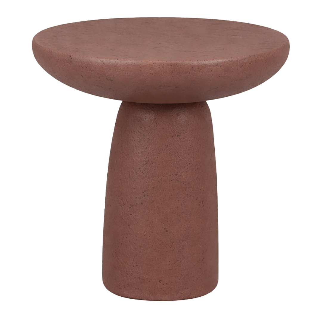 Tarran Stone Blend Side Table Cinnabar Clay - KULALA Living