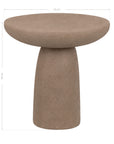 Tarran Stone Blend Side Table in Nomad Dune - KULALA Living