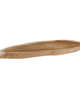 Vara cheese board in teak with organic shape and natural wood grain detail.