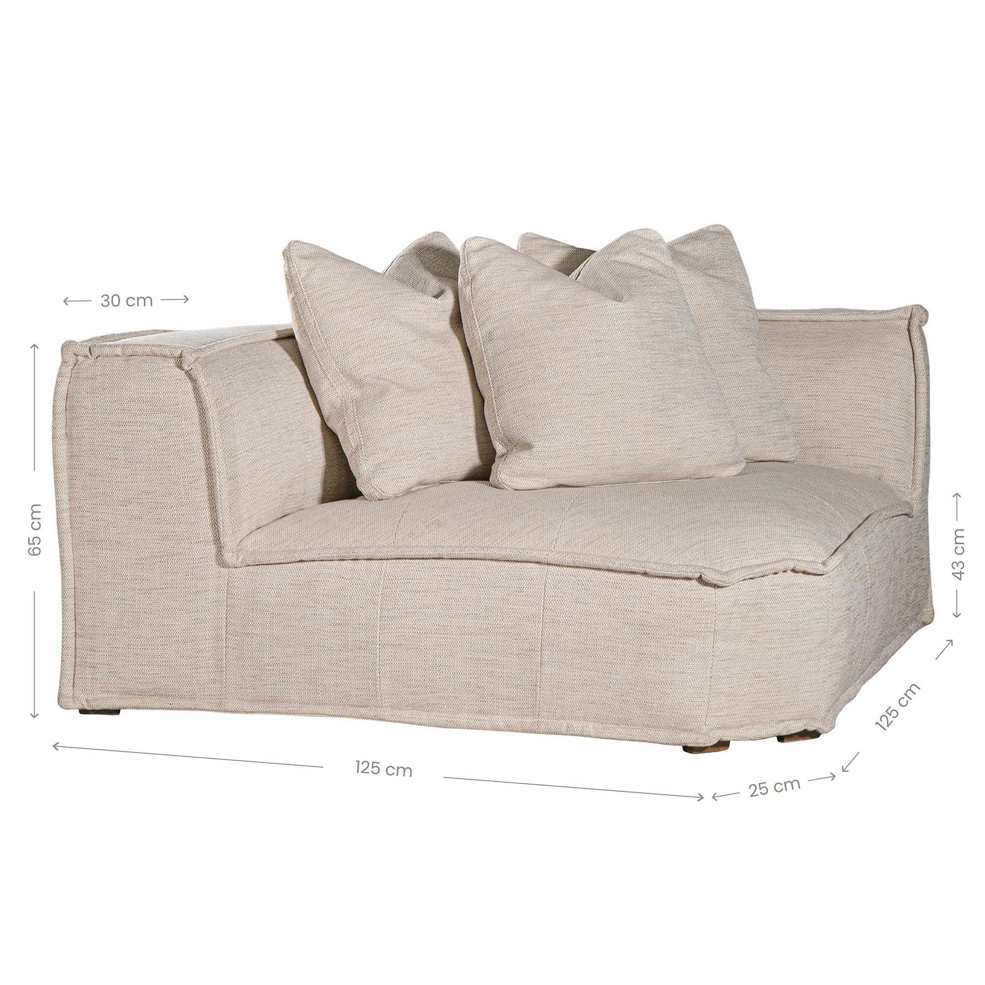 Luxurious modern curved sectional sofa with soft neutral upholstery and plush cushions, designed for ultimate comfort and contemporary living spaces