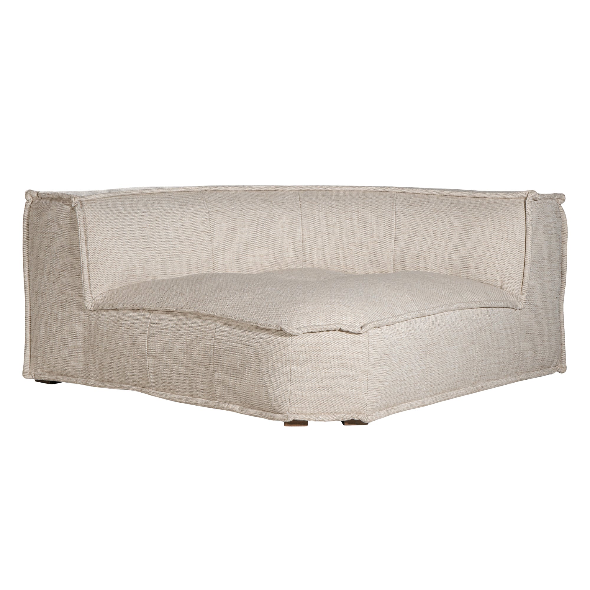 Luxurious modern curved sectional sofa with soft neutral upholstery and plush cushions, designed for ultimate comfort and contemporary living spaces