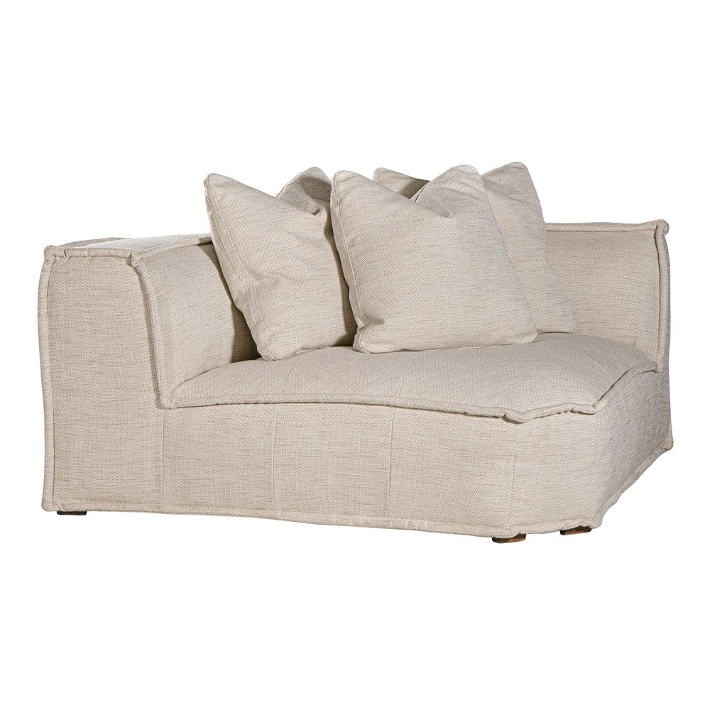 Luxurious modern curved sectional sofa with soft neutral upholstery and plush cushions, designed for ultimate comfort and contemporary living spaces