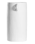 White handled vases with a modern rustic design, perfect for contemporary decor