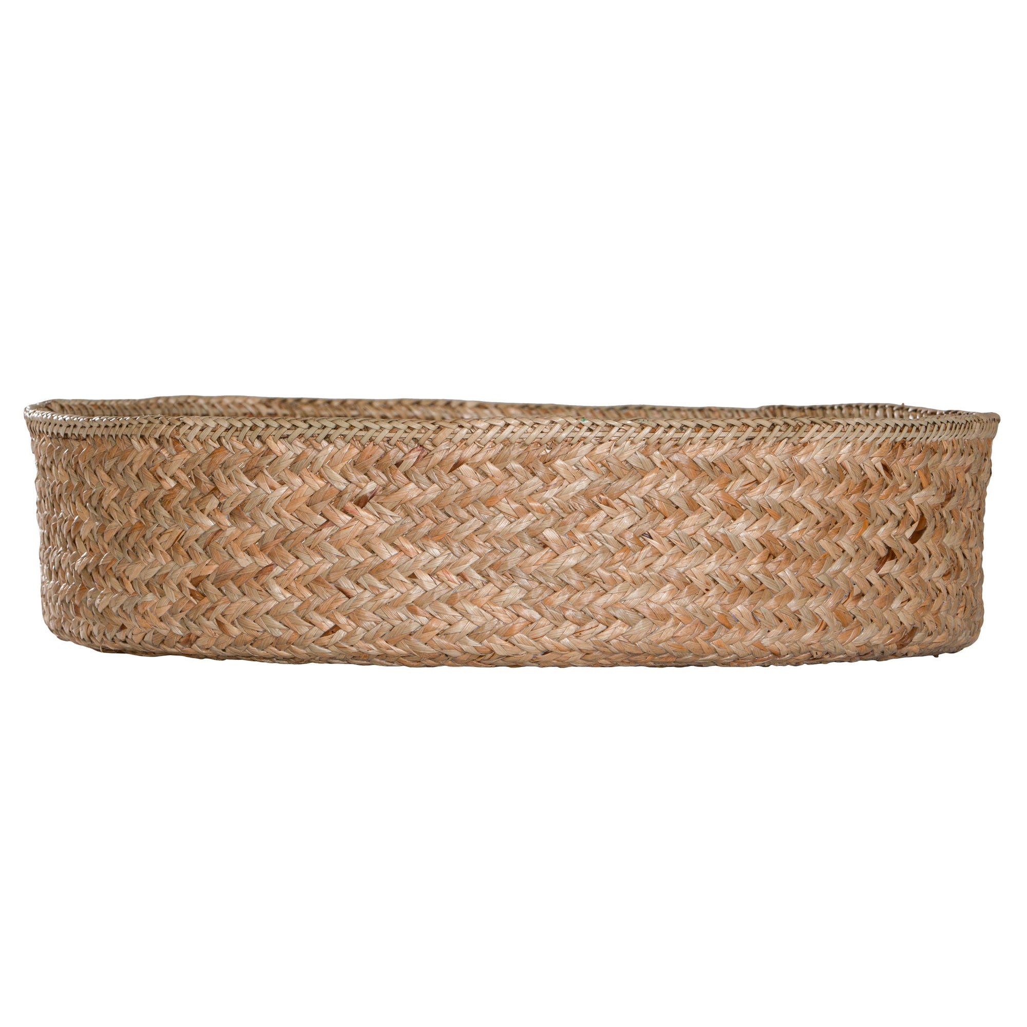 Natural jute woven basket set in three sizes, perfect for stylish storage and adding texture to modern interiors.