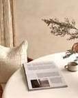 White handled vases with a modern rustic design, perfect for contemporary decor