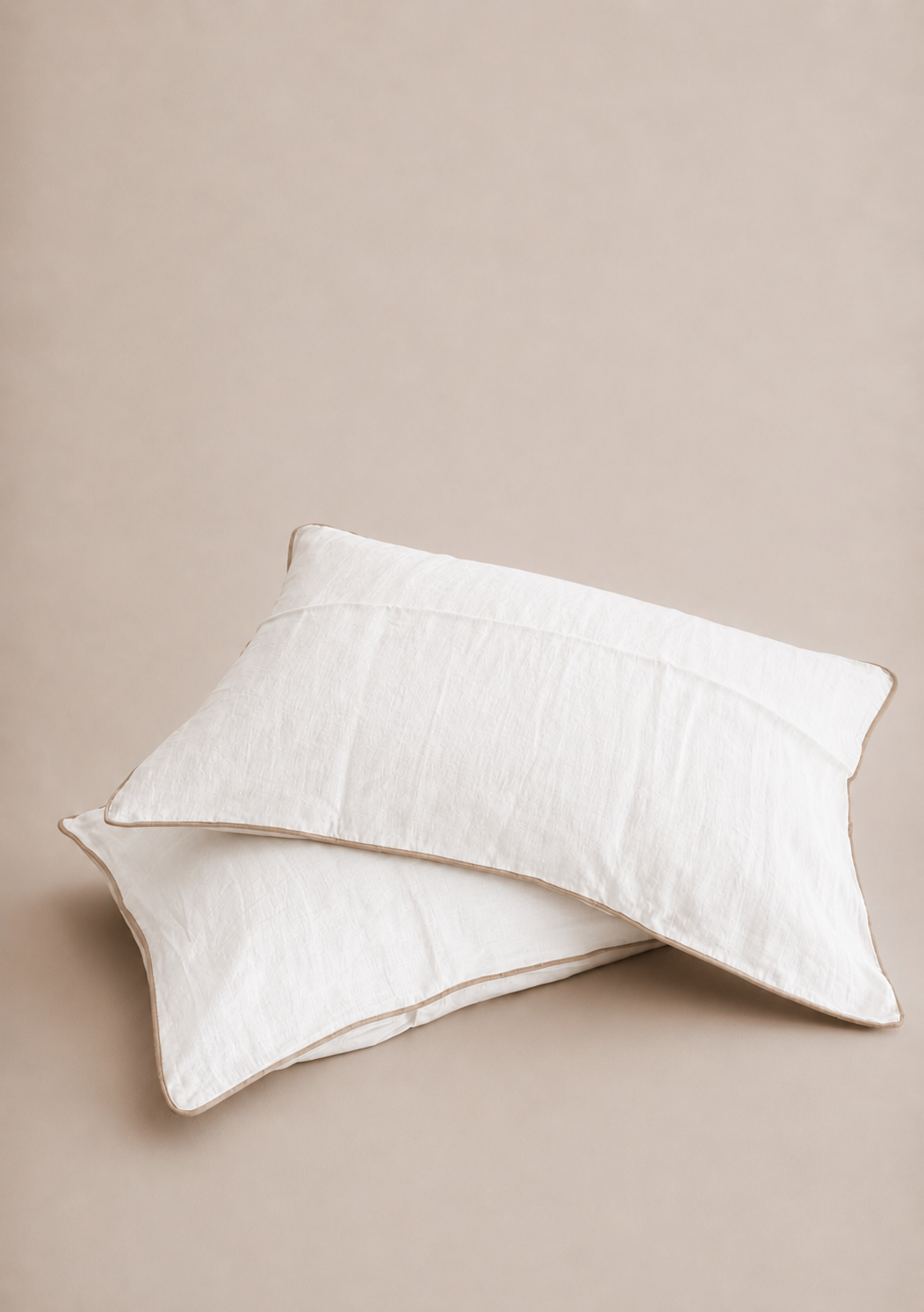 SOL Linen Pipi Linen Pillowcase for bedding, soft and breathable fabric with a natural, textured look in a cozy bedroom setting.