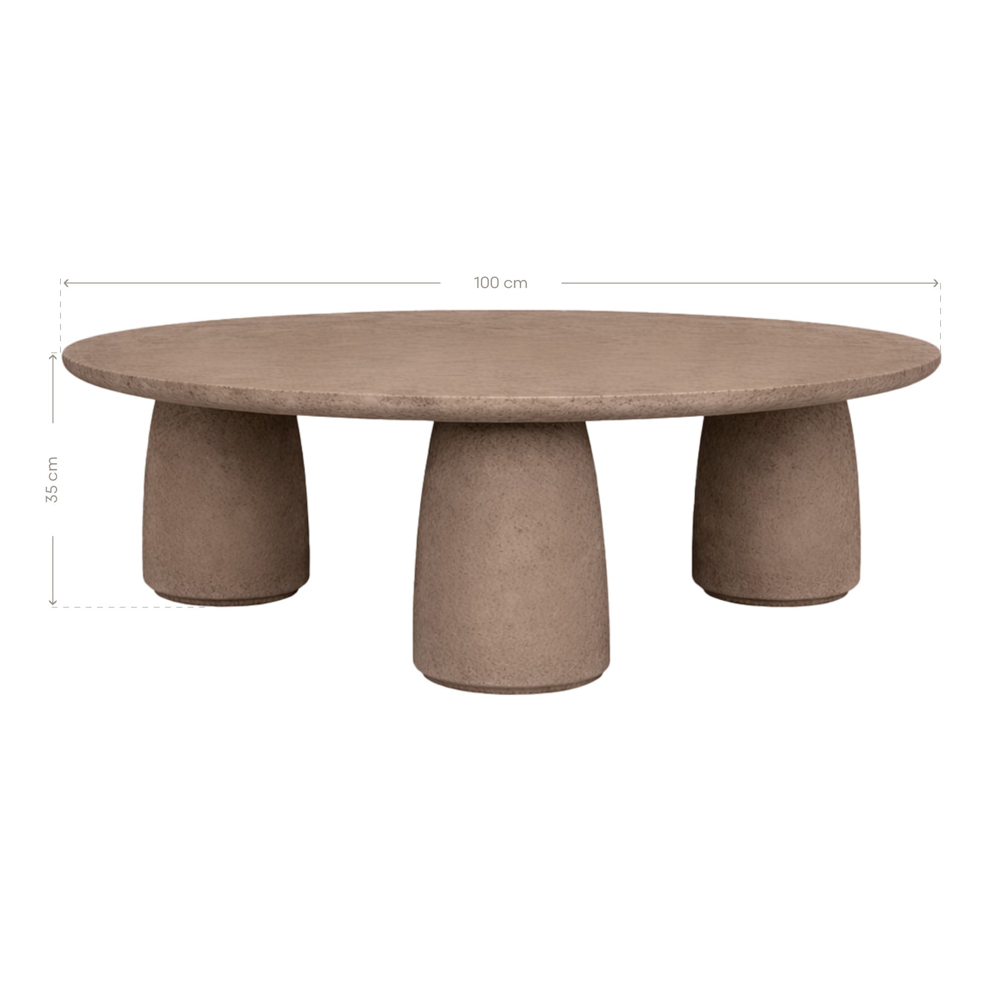 Lantara Small Stone Blend Coffee Table in Nomad Dune - KULALA Living