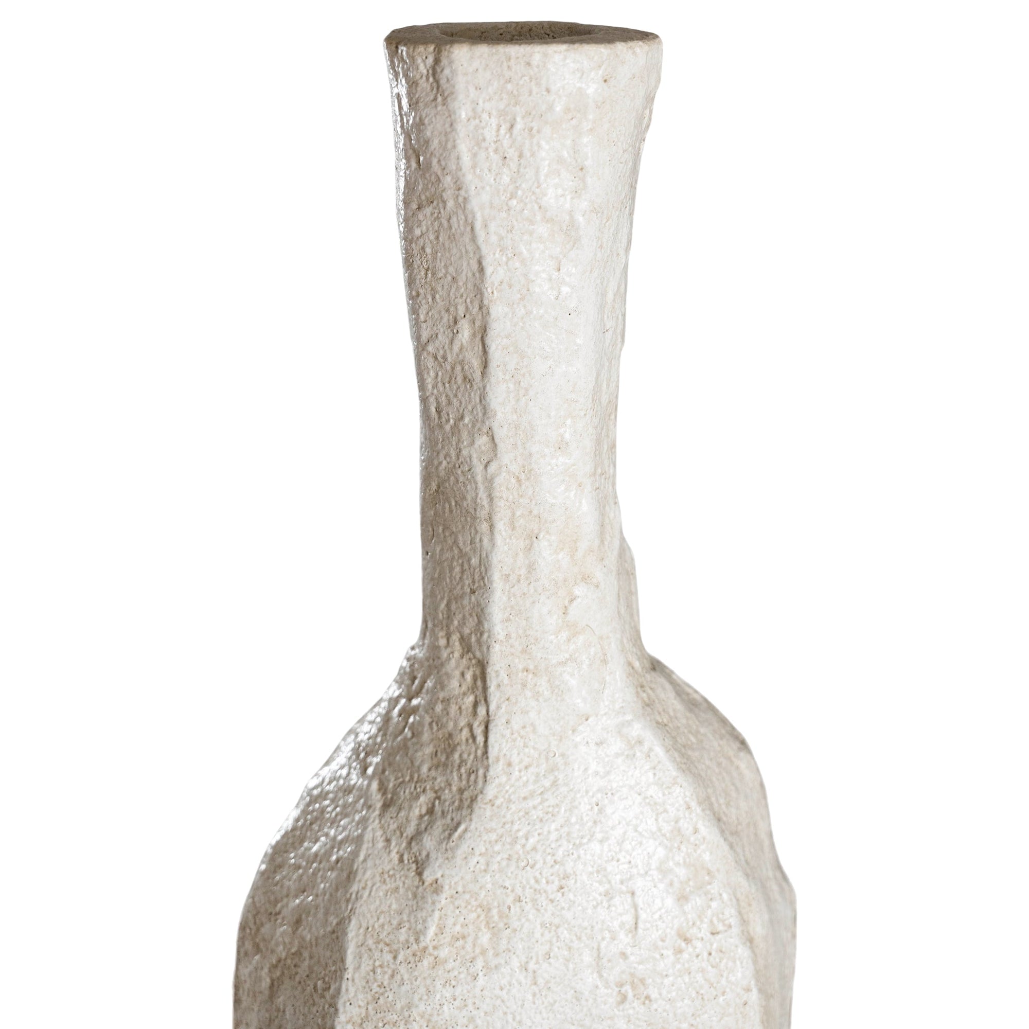 Mazuri Cement Vase | White Wash KULALA Living