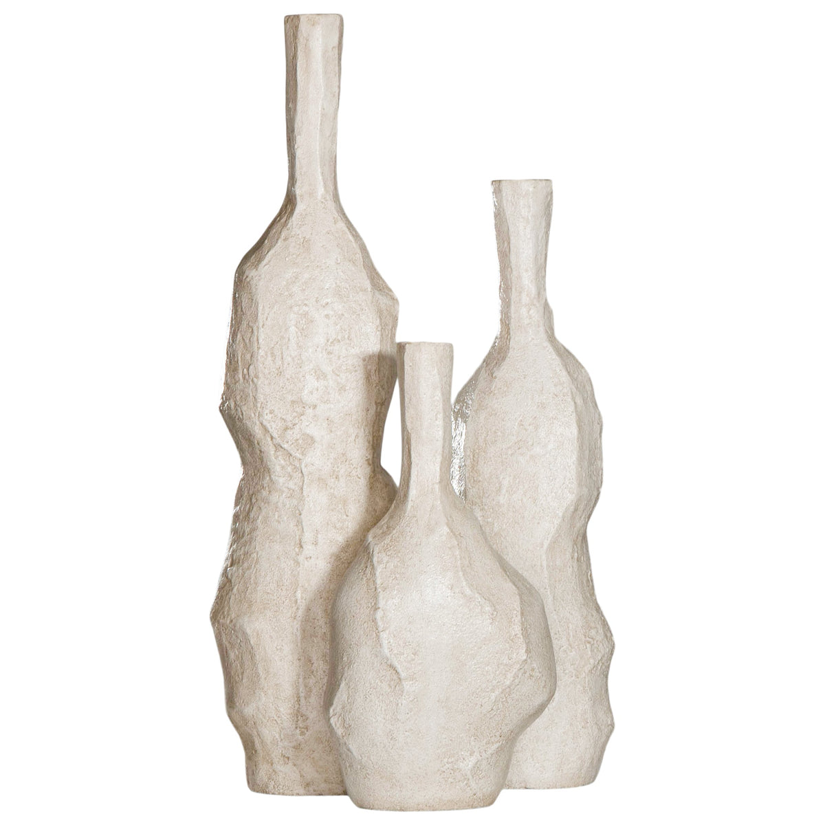 Mazuri Cement Vase | White Wash KULALA Living