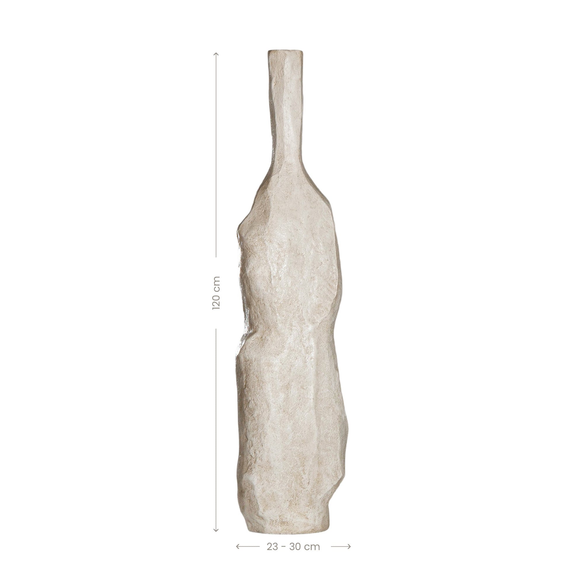 Mazuri Cement Vase | White Wash Large KULALA Living