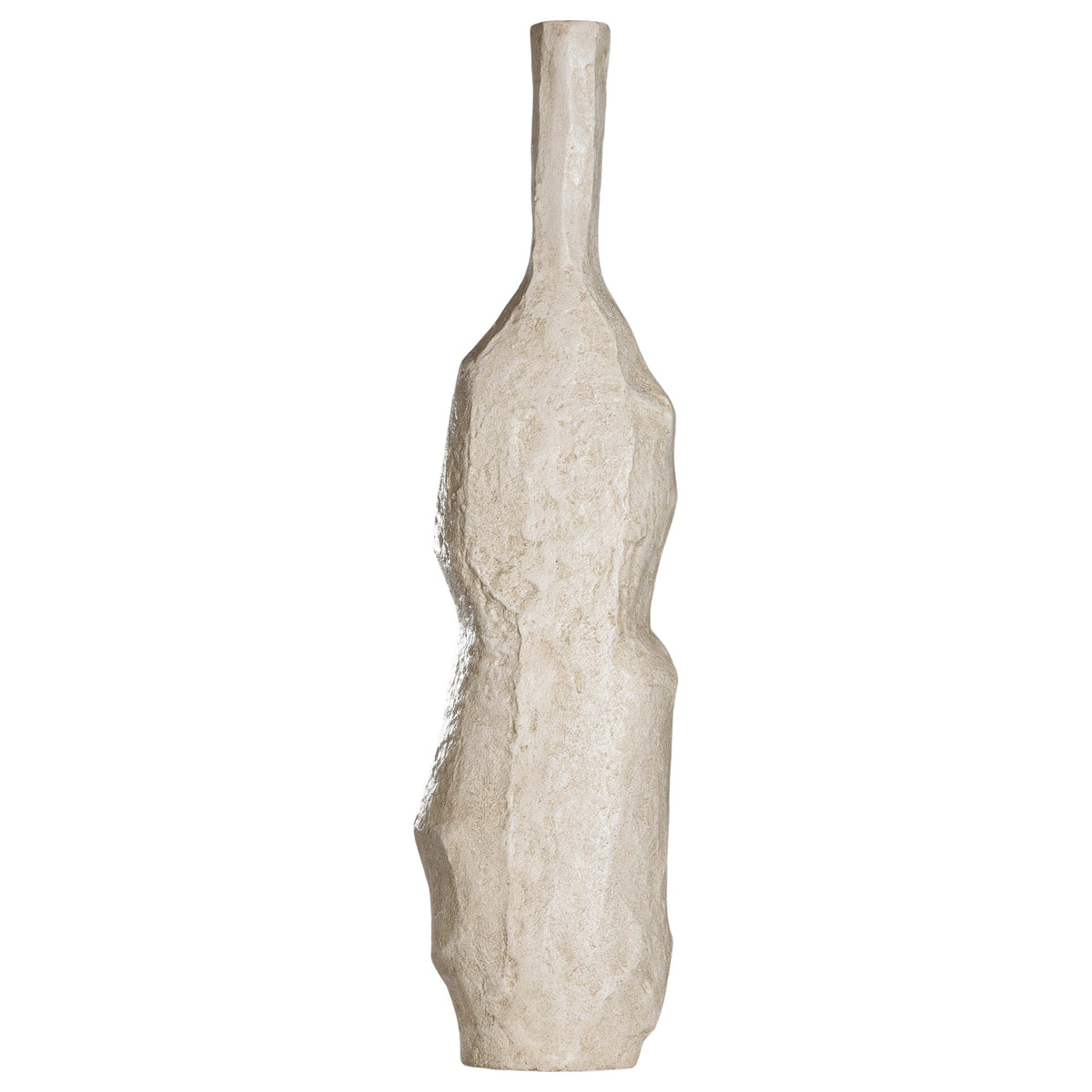 Mazuri Cement Vase | White Wash KULALA Living