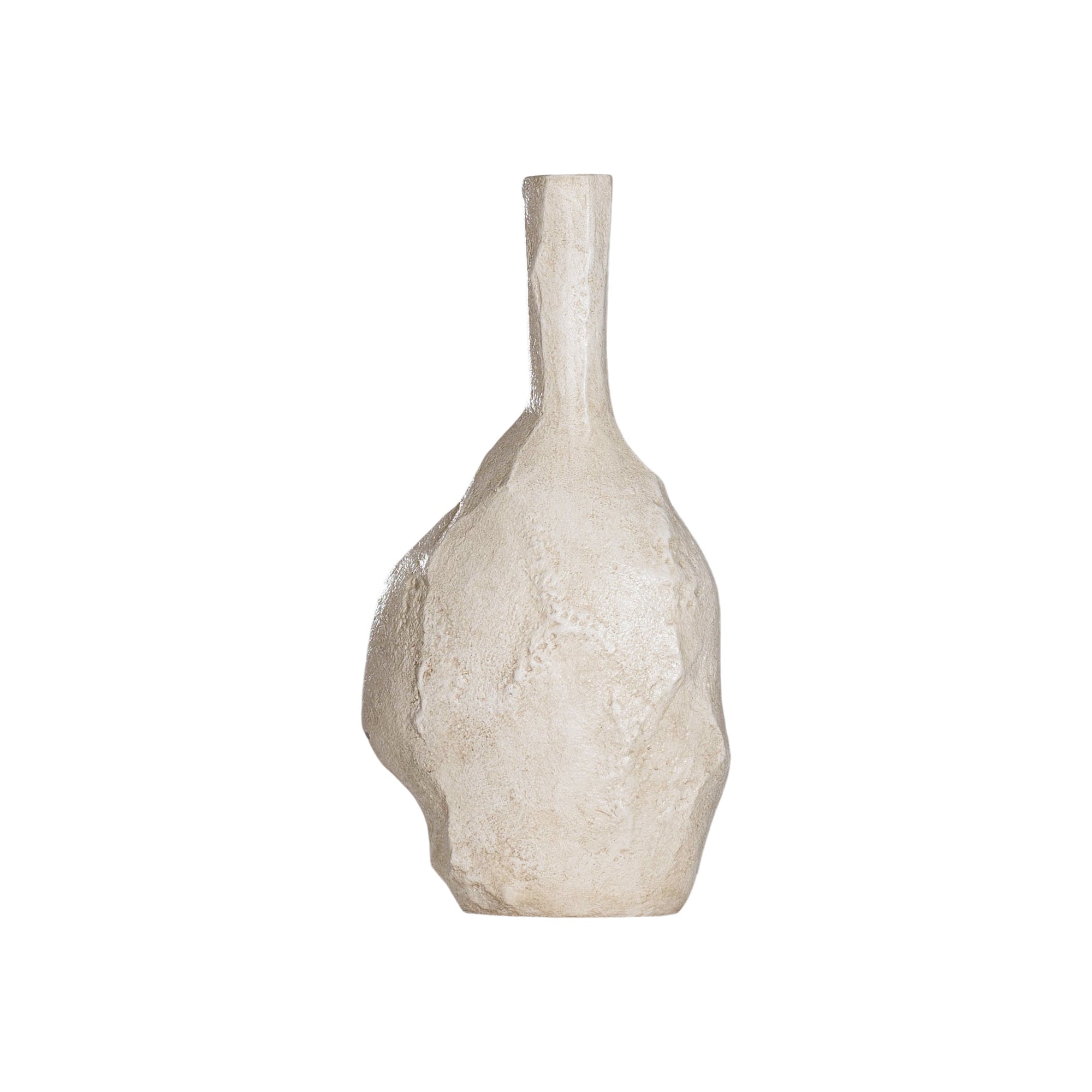 Mazuri Cement Vase | White Wash KULALA Living