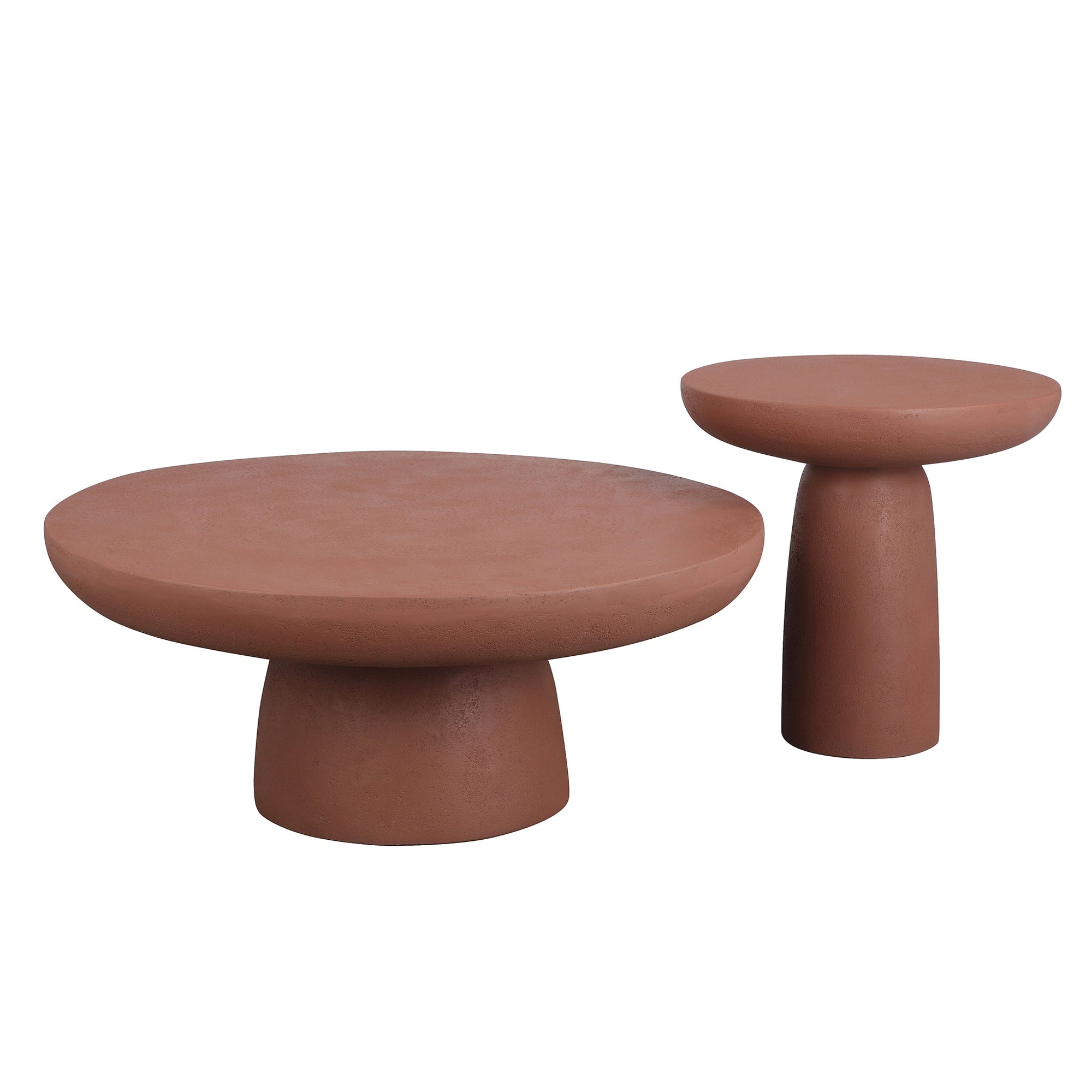 Tarran Stone Blend Coffee Table in Cinnabar Clay - KULALA Living