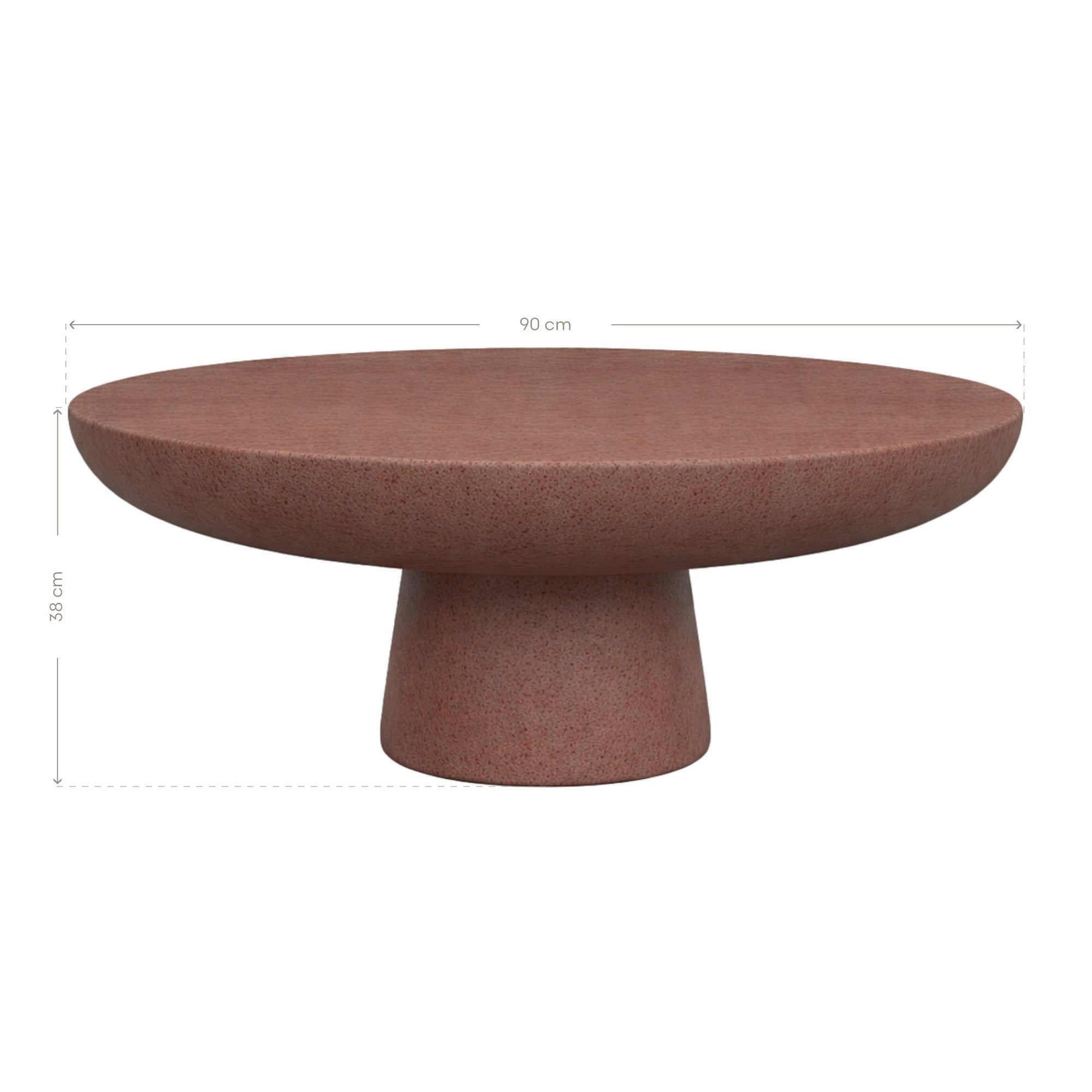 Tarran Stone Blend Coffee Table in Cinnabar Clay - KULALA Living
