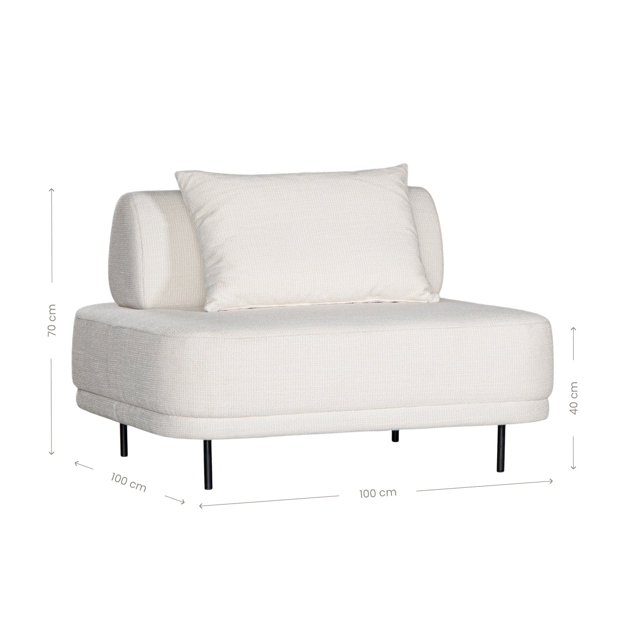 Ulusaba Sofa | Ivory Uniqwa Collections